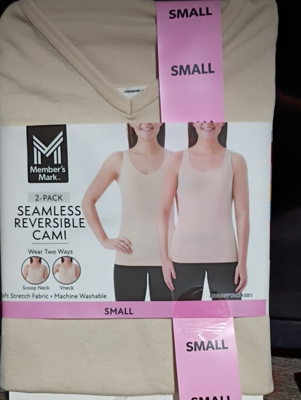 Member's Mark Women's Seamless Reversible Cami - Nude/Beige
